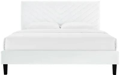 Roxanne Performance Velvet Full Platform Bed