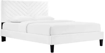 Roxanne Performance Velvet Full Platform Bed