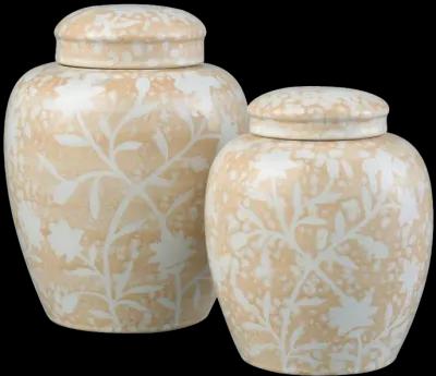 Yvonne Jar - Set of 2 Cream Glazed