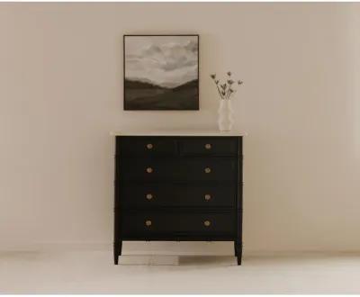 Eleanor 5 Drawer Chest Black