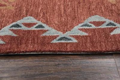 Mesa Rust Southwest/Tribal Wool 8' x 11' Rectangle Rug