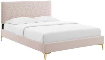 Phillipa Performance Velvet King Platform Bed