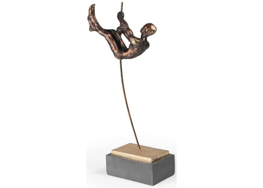 Flying Vaulter I Polystone Sculpture