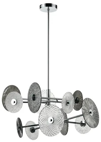 Dream Catcher 25" High 12-Light Chandelier - Chrome