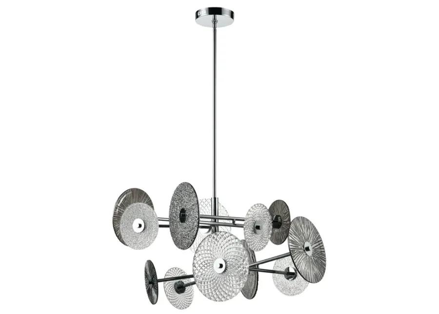 Dream Catcher 25" High 12-Light Chandelier - Chrome