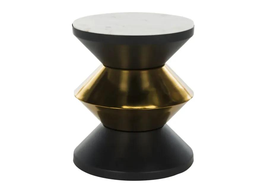 AZIZI STONE TOP SIDE TABLE