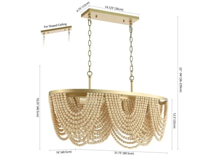 Alluri Beaded Chandelier