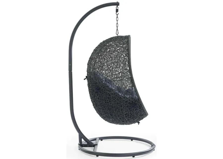 Hide Outdoor Patio Swing Chair With Stand