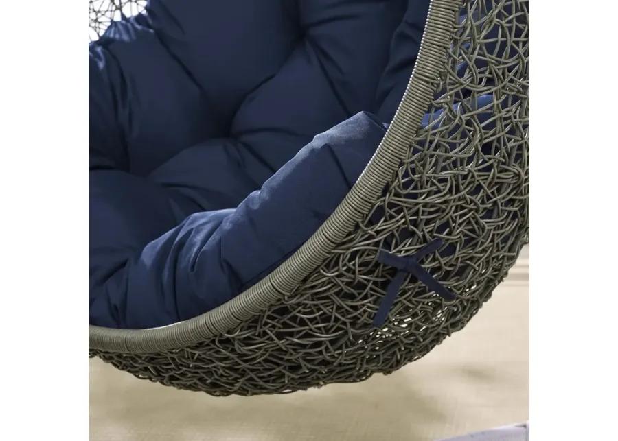 Hide Outdoor Patio Swing Chair With Stand