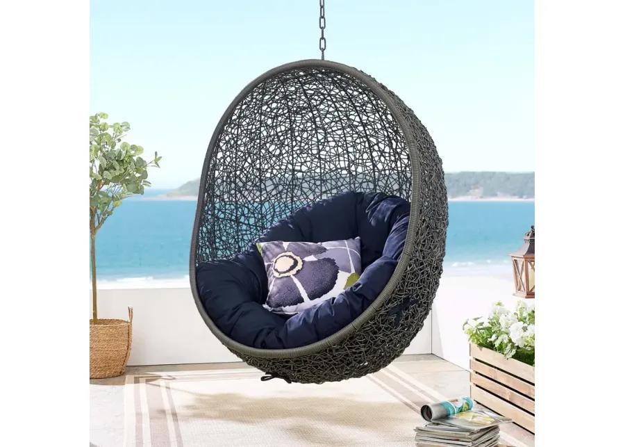 Hide Outdoor Patio Swing Chair With Stand