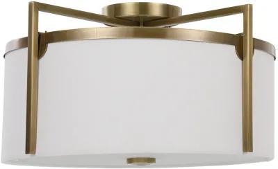 Colfax Brass 3 Light Semi Flush