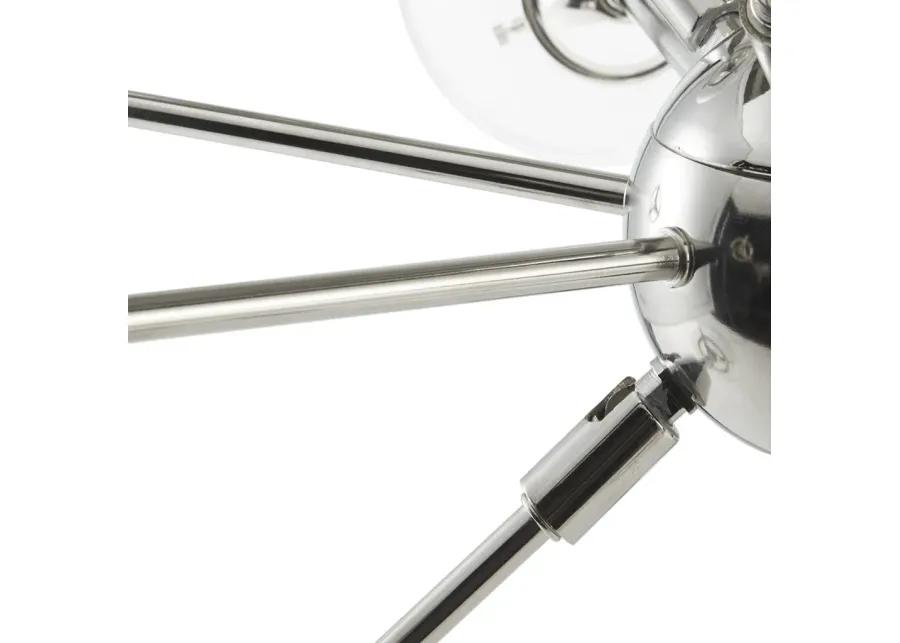 INK+IVY Paige Silver 12-Light Chandelier with Oversized Globe Bulbs