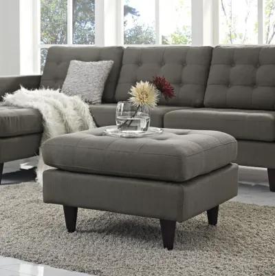 Empress Upholstered Fabric Ottoman