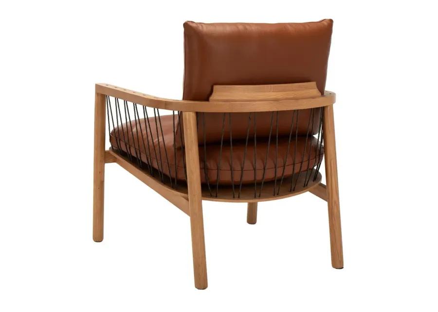 Caramel Midcentury Leathe Chair