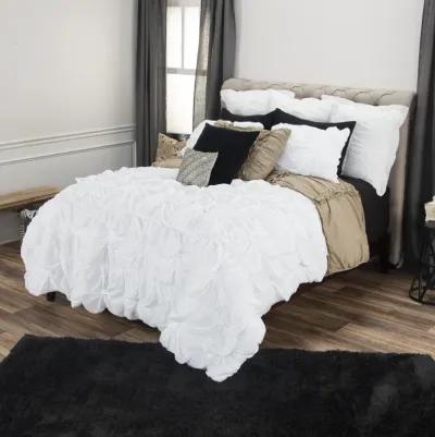 Day Dream Twin Knotted Solid White Quilt - Set of 2