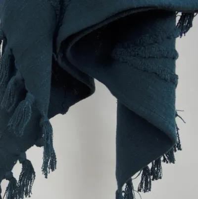 Botanical Dark Teal  Throw