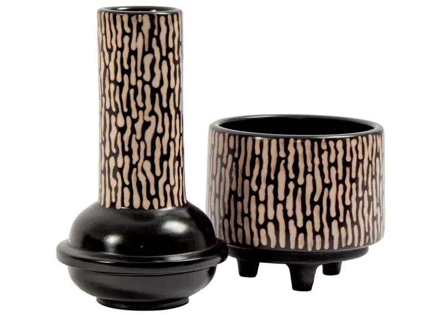 Ofelia Planter - Small Black