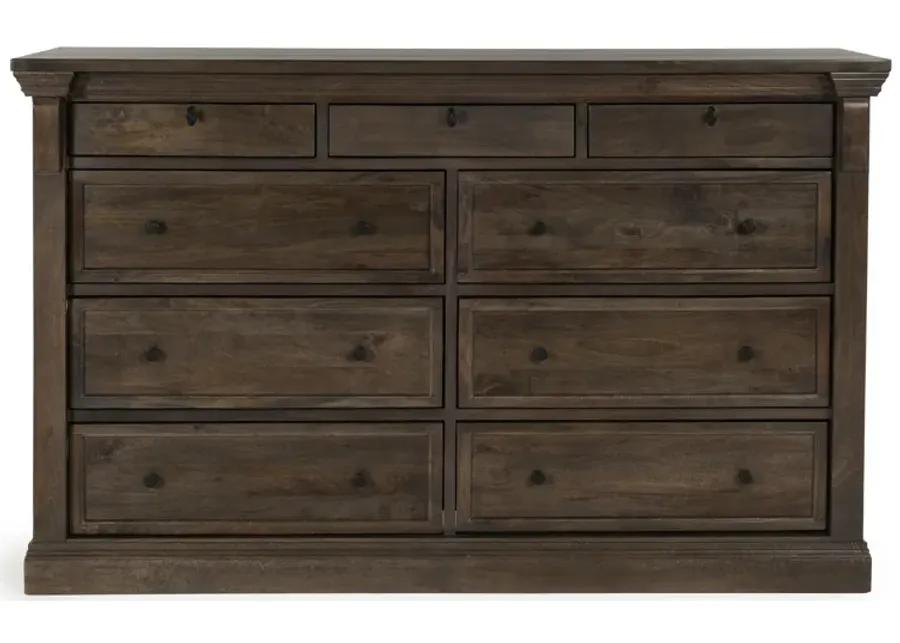 Adelaide Wood 9Dwr Dresser Cocoa Brown