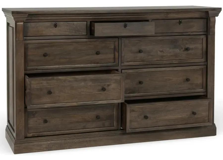 Adelaide Wood 9Dwr Dresser Cocoa Brown