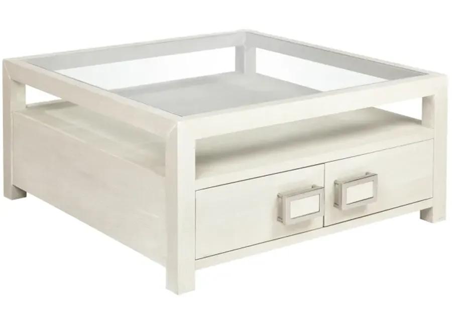 Hawick Coffee Table - Weathered White