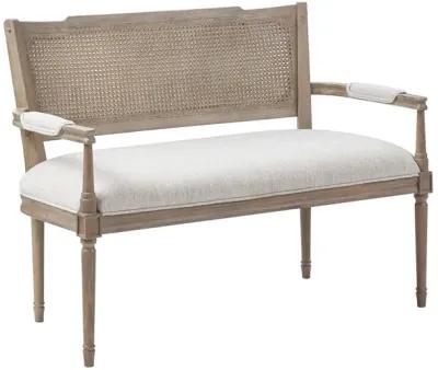 Madison Park Willshire Beige/ Reclaimed Natural Settee