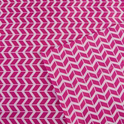 Intelligent Design Chevron Pink Printed Microfiber Sheet Set