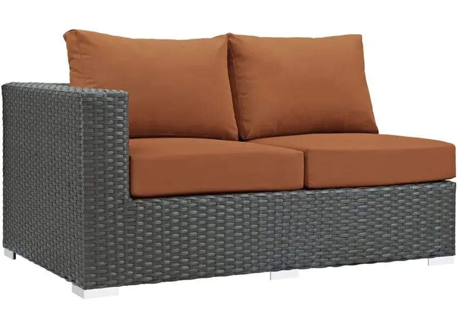 Sojourn Outdoor Patio Sunbrella® Left Arm Loveseat