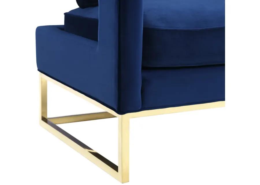 Avery Navy Velvet Chair