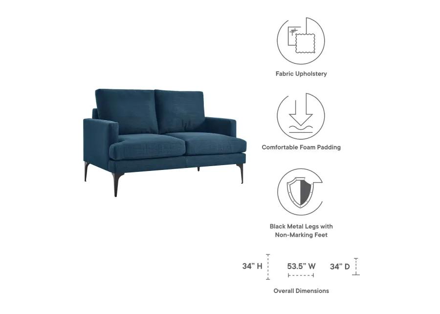 Evermore Upholstered Fabric Loveseat