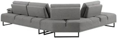 Arden 2-piece Adjustable Back Sectional Taupe