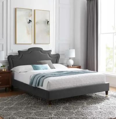 Neena Performance Velvet Queen Bed