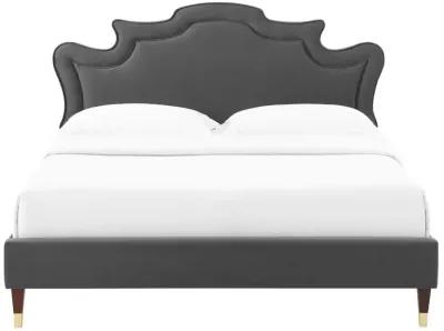 Neena Performance Velvet Queen Bed