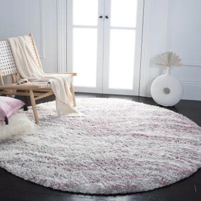 FONTANA SHAG Round Power Loomed 3' X 3' Round Rug