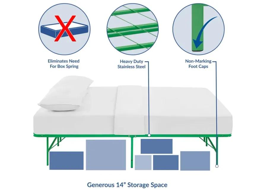 Horizon Queen Stainless Steel Bed Frame