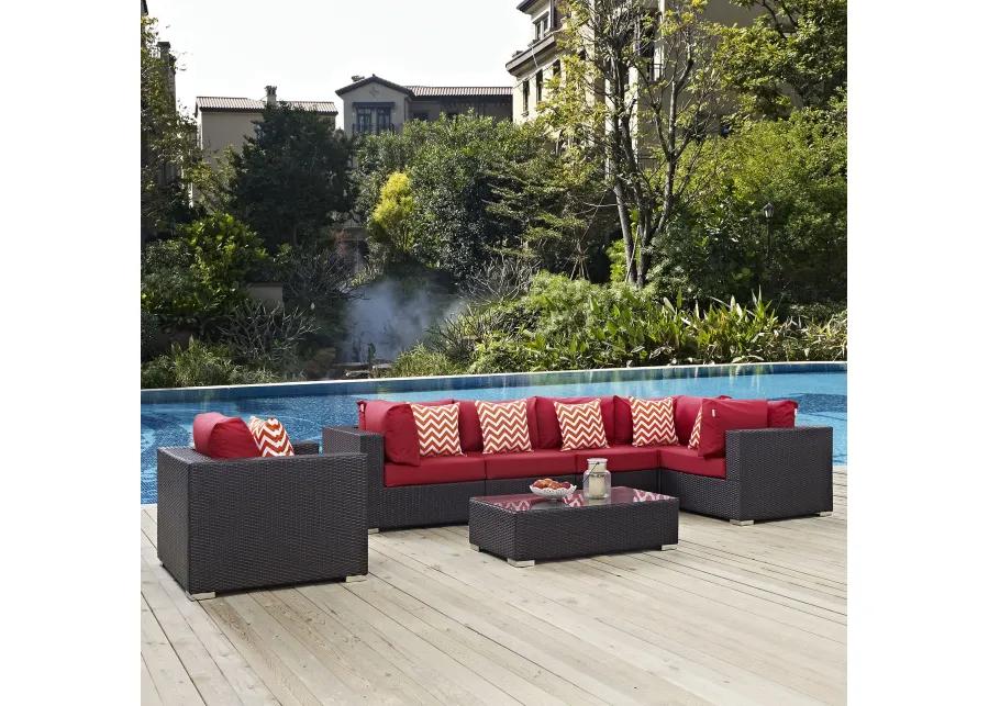 Convene 7 Piece Outdoor Patio Sectional Set