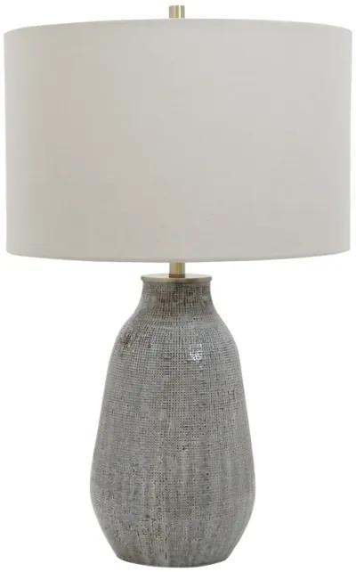 Monacan Gray Textured Table Lamp