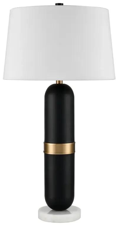 Pill 34'' High 1-Light Table Lamp - Matte Black - Includes LED Bulb