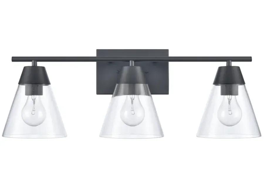 Vivica 24'' Wide 3-Light Vanity Light - Matte Black