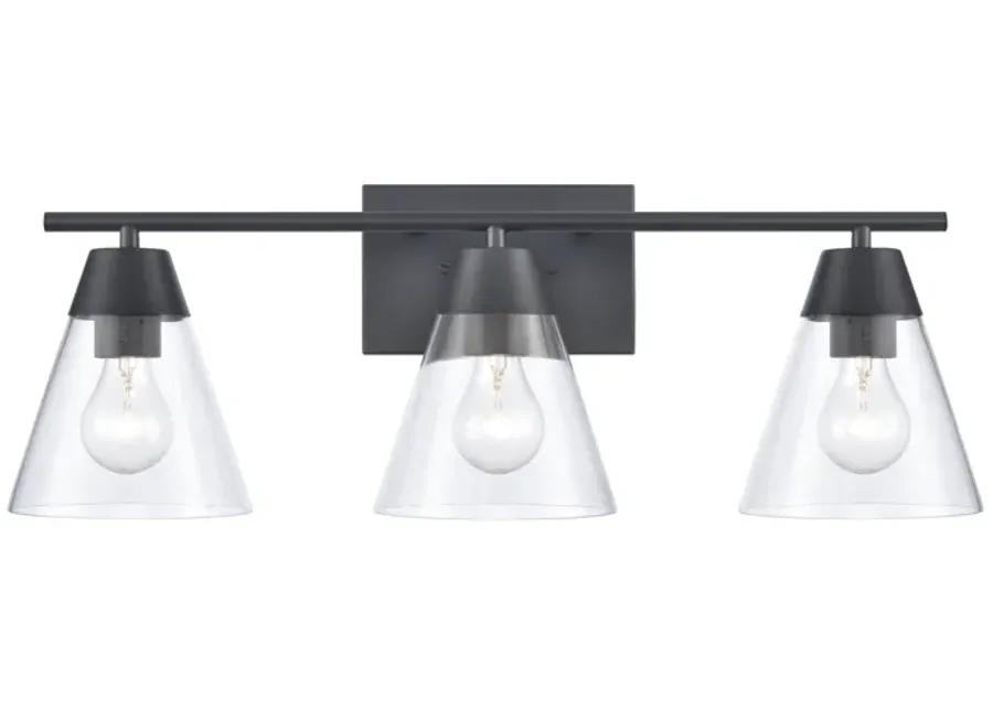 Vivica 24'' Wide 3-Light Vanity Light - Matte Black