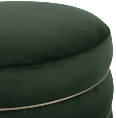 Lakka Green Velvet Ottoman