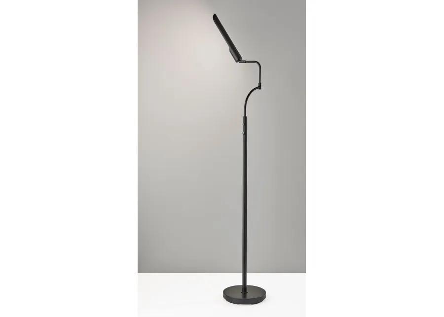 Zane LED Floor Lamp w. Smart Switch- Black