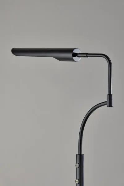 Zane LED Floor Lamp w. Smart Switch- Black