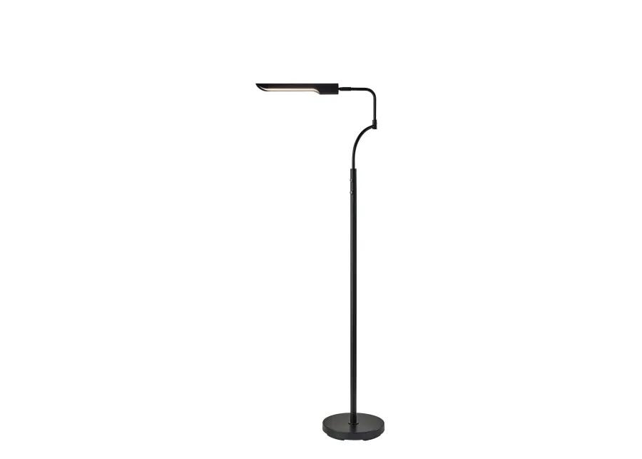 Zane LED Floor Lamp w. Smart Switch- Black