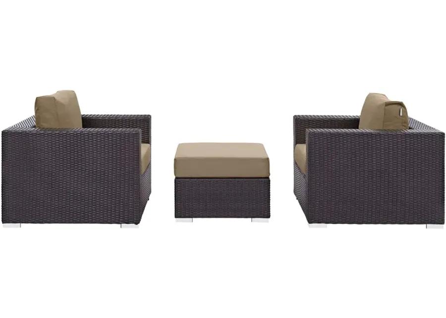 Convene 3 Piece Outdoor Patio Sofa Set