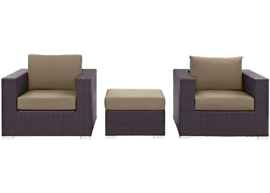 Convene 3 Piece Outdoor Patio Sofa Set