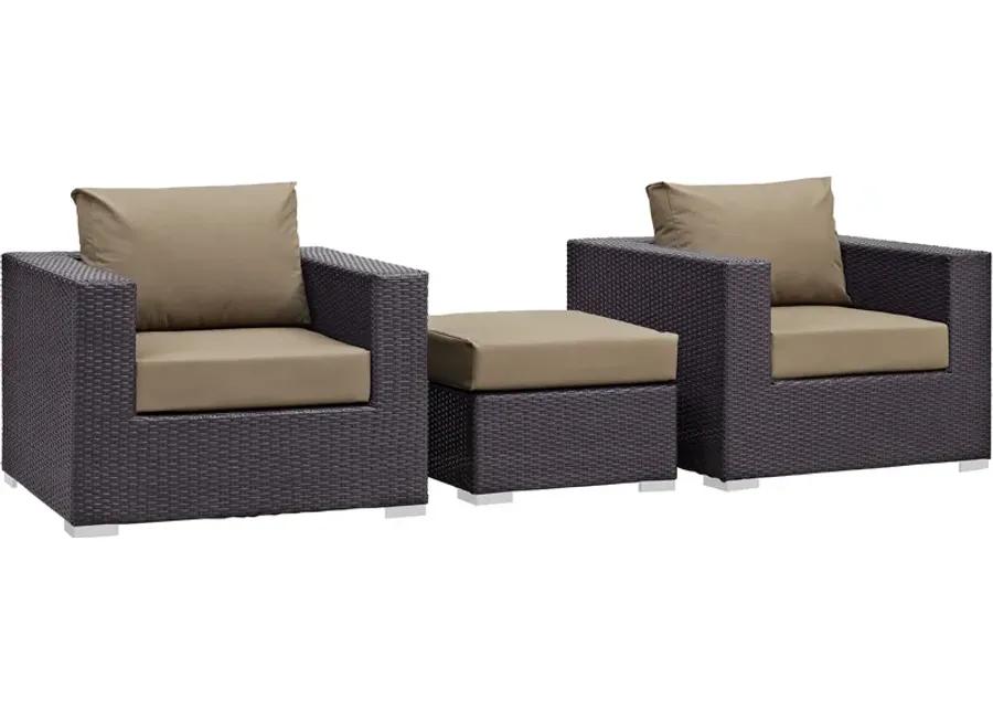 Convene 3 Piece Outdoor Patio Sofa Set