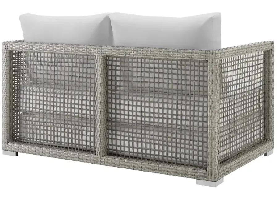 Aura Outdoor Patio Wicker Rattan Loveseat