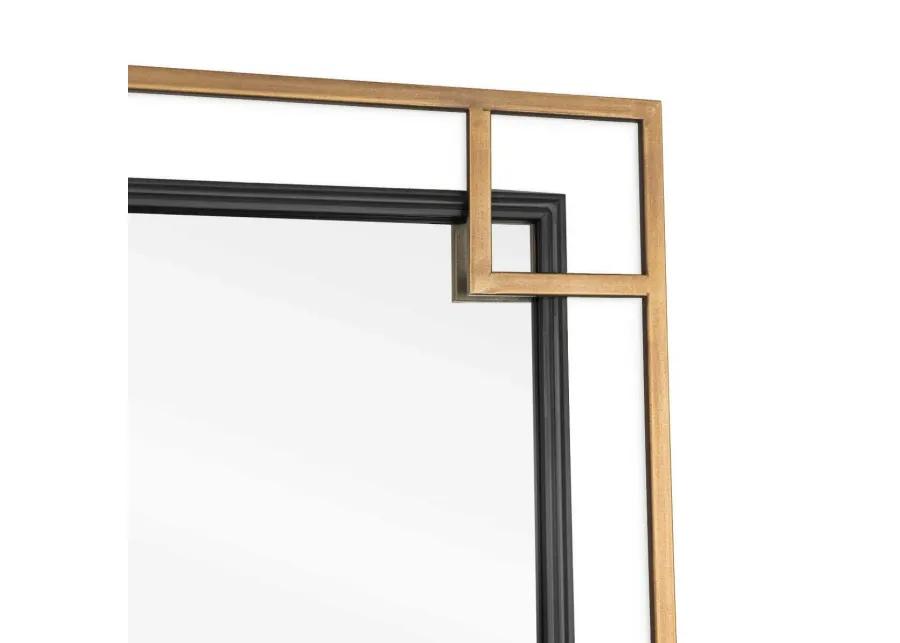 Mavis 22" Square Metal Wall Mirror