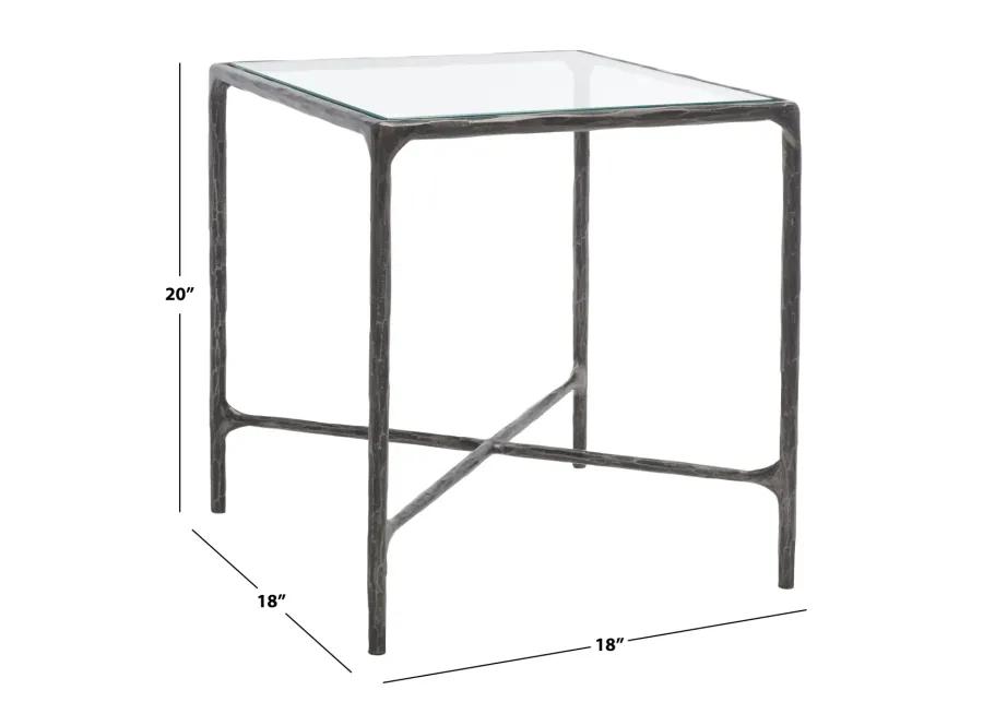 Jessa Metal Square End Table