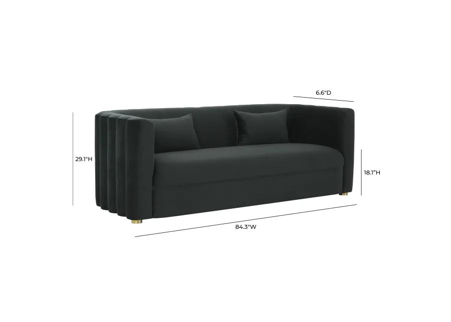 Callie Velvet 84" Sofa